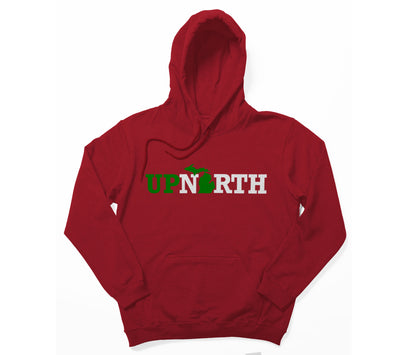 Up North Michigan (greenwhite)  - Pullover Hoodie