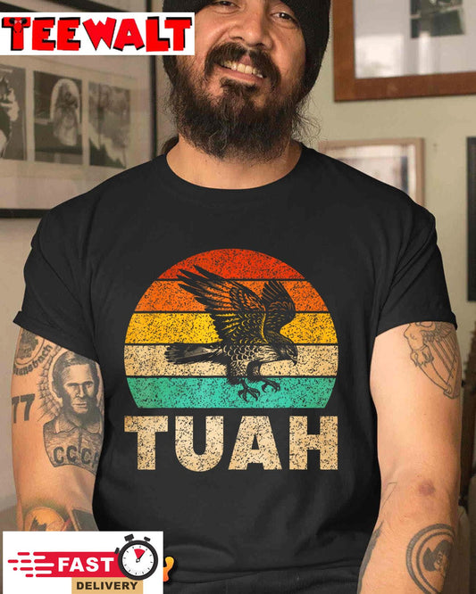 Vintage Hawk Tuah Hilarious Joke Adult Humor Gag Meme Funny T-Shirt