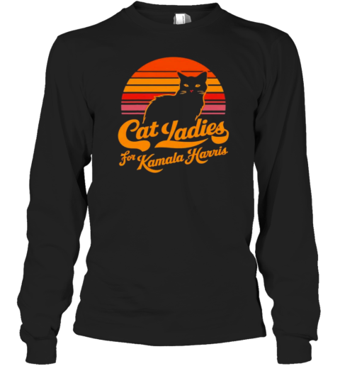 Cat Ladies For Kamala Harris 2024 T-Shirt