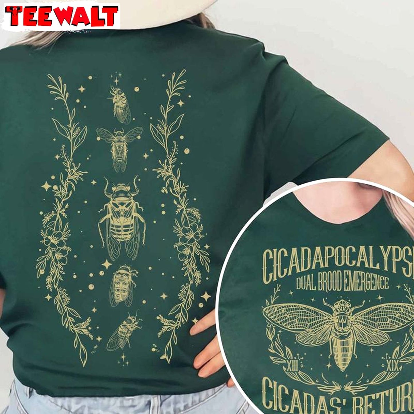 Cicadapocalypse Dual Brood Emergence Summer Shirt, Return Of The Cicadas Unisex Hoodie Short Sleeve