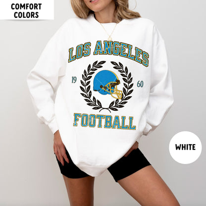 Comfort Colors Los Angeles Football Sweatshirt - Charger Fan Apparel