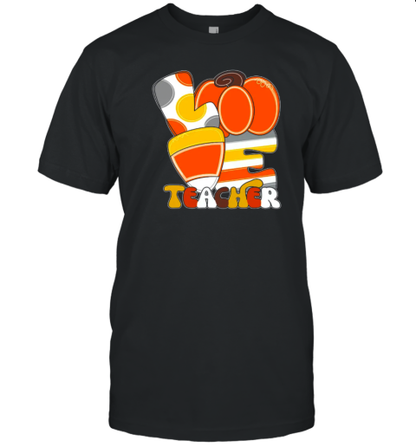 Candy Corn Love Teacher T-Shirt