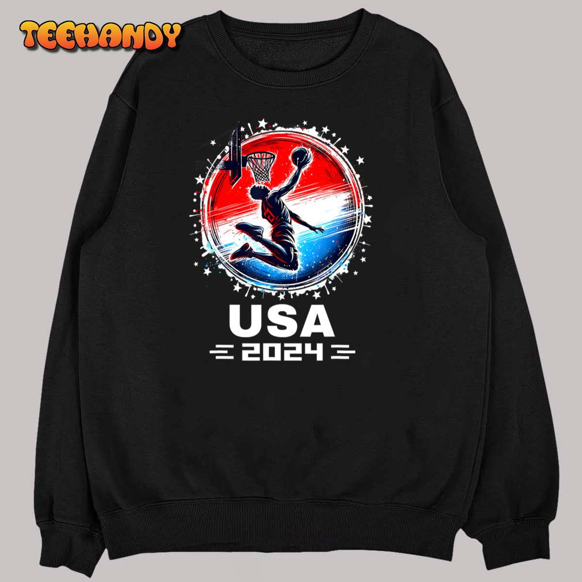 Basketball Team 2024 Basketball Apparel 2024 USA Team 2024 T-Shirt