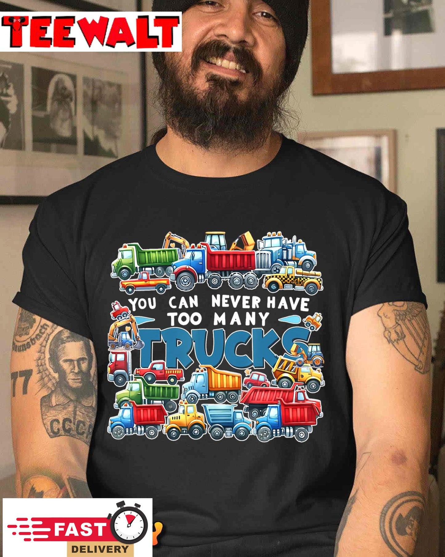 You Can Never Have Too Many Trucks Construction Trucks Boys T-Shirt