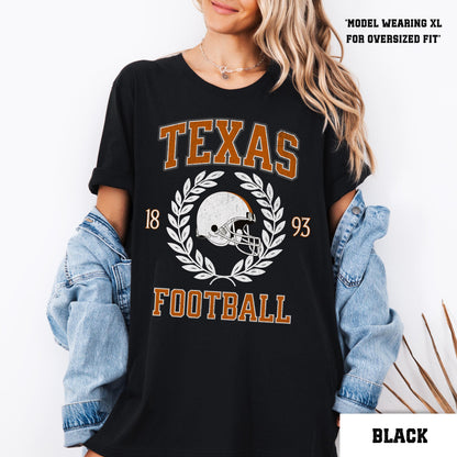 Texas Football Sweatshirt College Game Day Shirt Varsity Texas Coquette