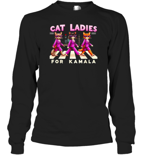 Cat Ladies For Kamala Abbey Road T-Shirt