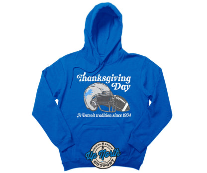 Thanksgiving Day Detroit Tradition Pullover Hoodie