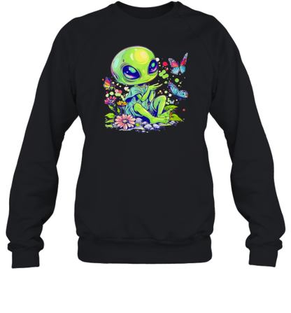 Alien Girl With Flowers T-Shirt