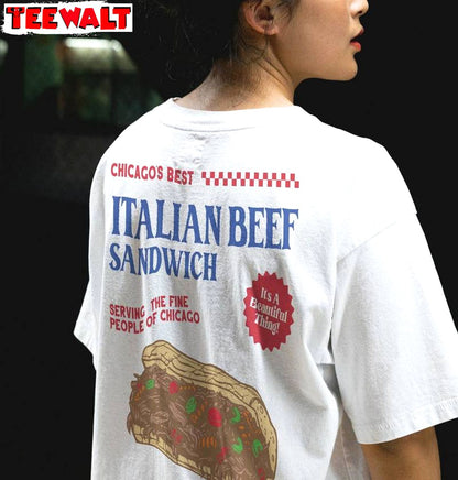 Cute Italian Beef Sandwich T Shirt, Must Have The Bear Tv Show Shirt Short Sleeve