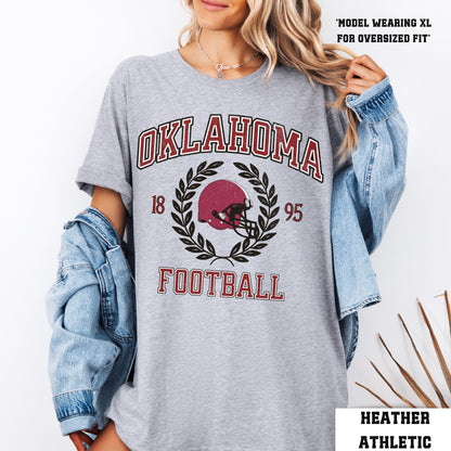 Oklahoma Football Shirt - Comfort Colors College Game Day Varsity Shirt