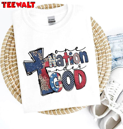 Must Have 4th Of July Long Sleeve , New Rare One Nation Under God