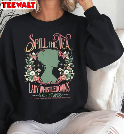 Society Papers Inspired Sweatshirt , New Rare Lady Whistledown Shirt Crewneck