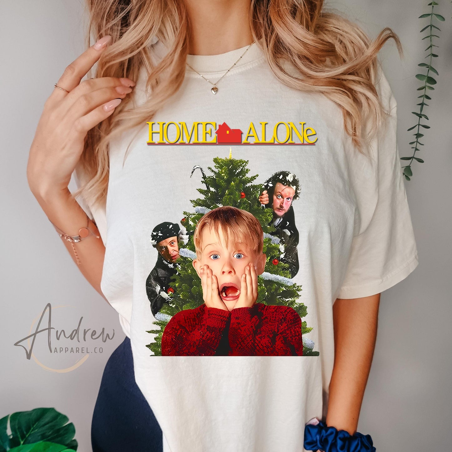 Home Alone Battle Plan Funny Christmas Holiday Gift Tee