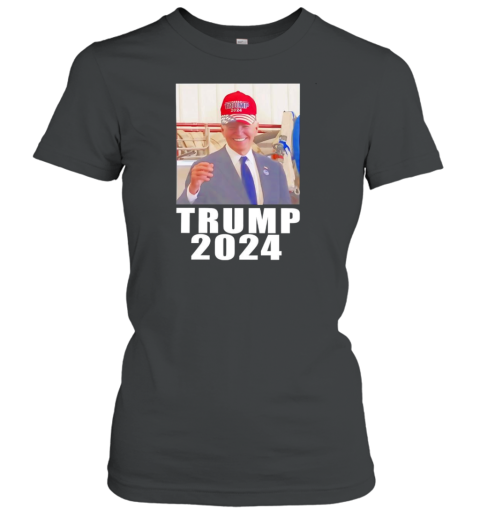 Biden Wearing Trump Hat T-Shirt