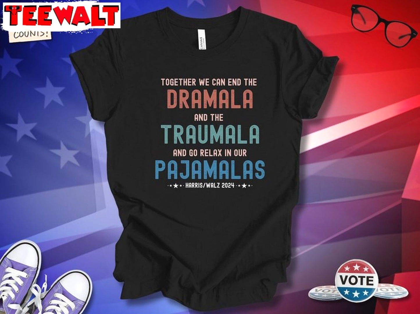 Humorous Funny Dramala Traumala Pajamalas Shirt