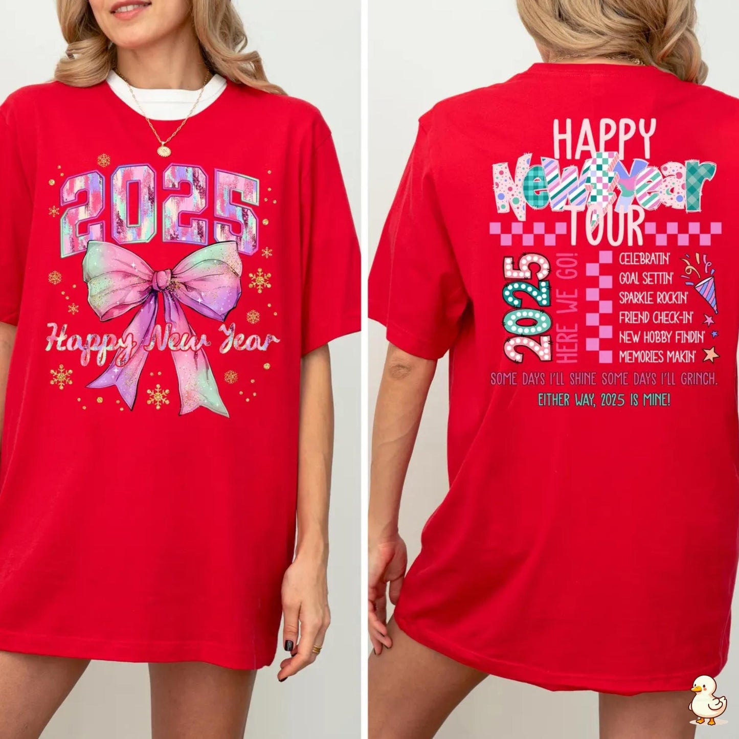 Happy New Year 2025 Retro Tour Gift Shirt