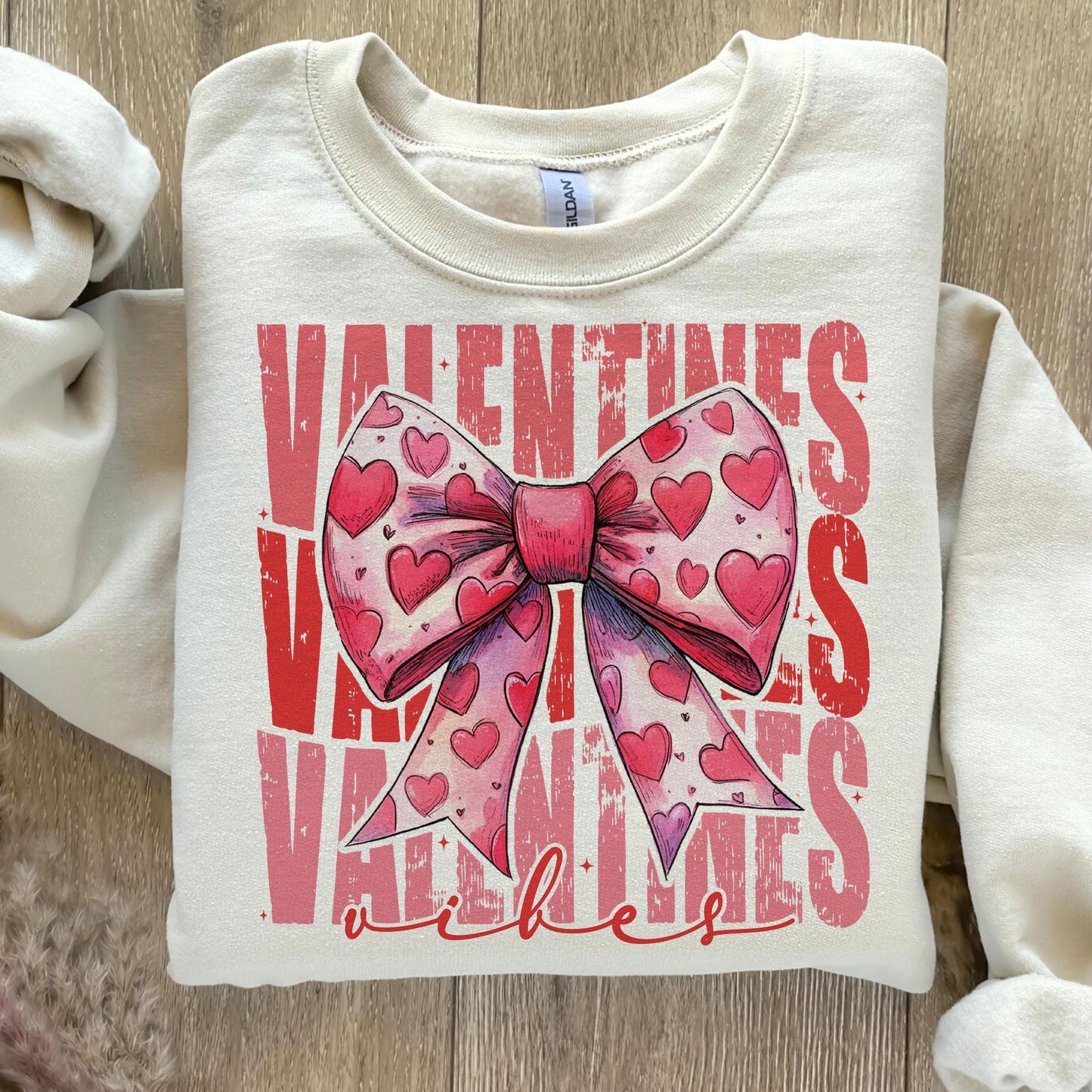 Valentine'S Day Heart Coquette Bow Retro Love Shirt Design