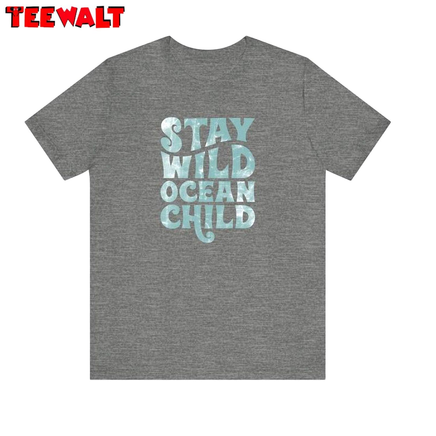 Cute Summer Unisex Hoodie, New Rare Stay Wild Ocean Child Shirt Long Sleeve