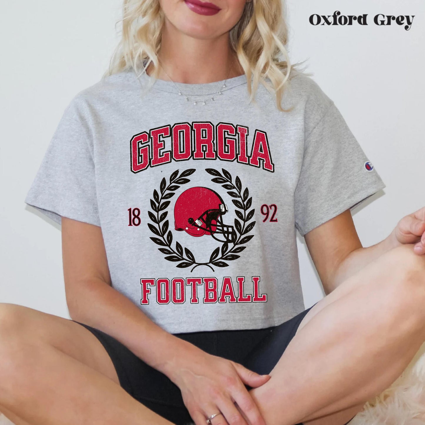 Georgia College Football Crop Top - Vintage Game Day Retro Shirt Outfit