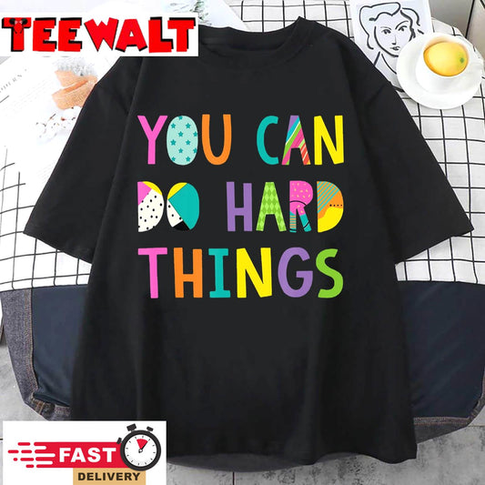 You Can Do Hard Thing Vintage Teacher Back To School T-Shirt