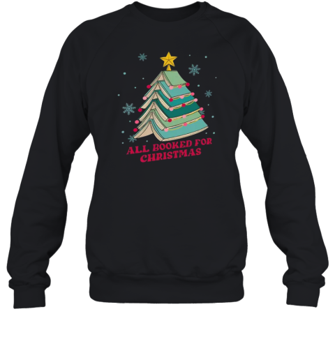 All Booked For Christmas Teacher T-Shirt - Style 2