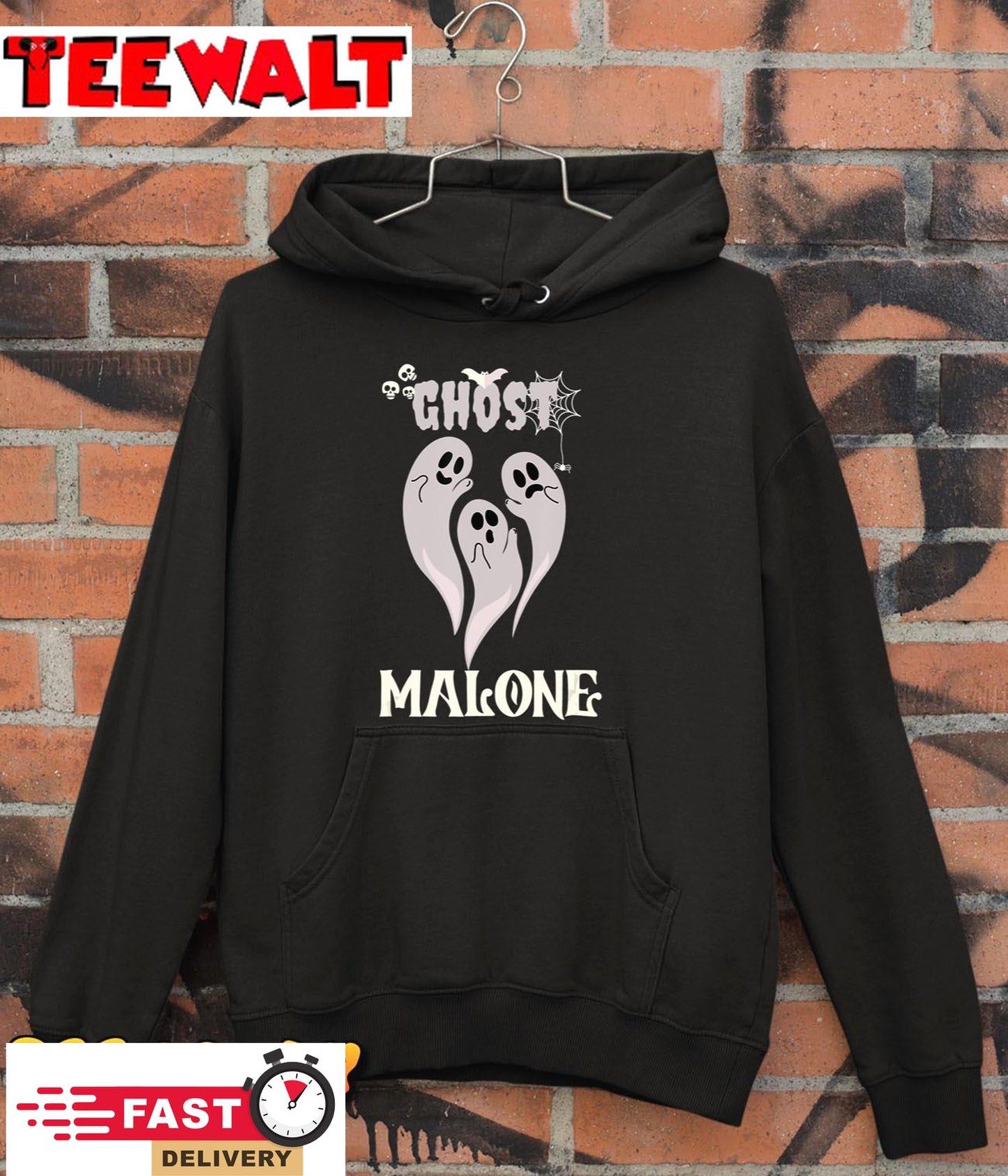 Funny Halloween Spooky Season Fall Season Cute Ghost Malone T-Shirt