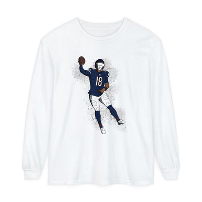 Chicago Bears Caleb Williams Action Shot Football Fan Shirt