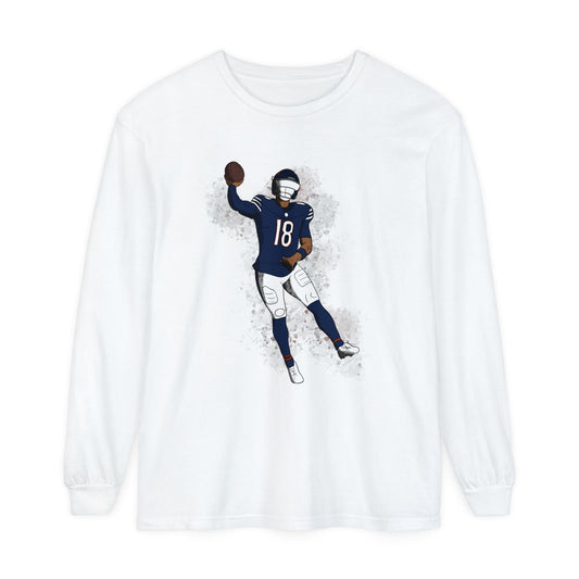 Chicago Bears Caleb Williams Action Shot Football Fan Shirt