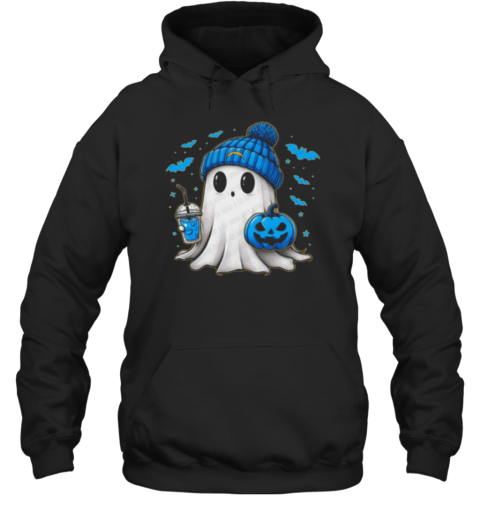 Halloween Los Angeles Chargers NFL Football Fan Ghost With Pumpkin T-Shirt