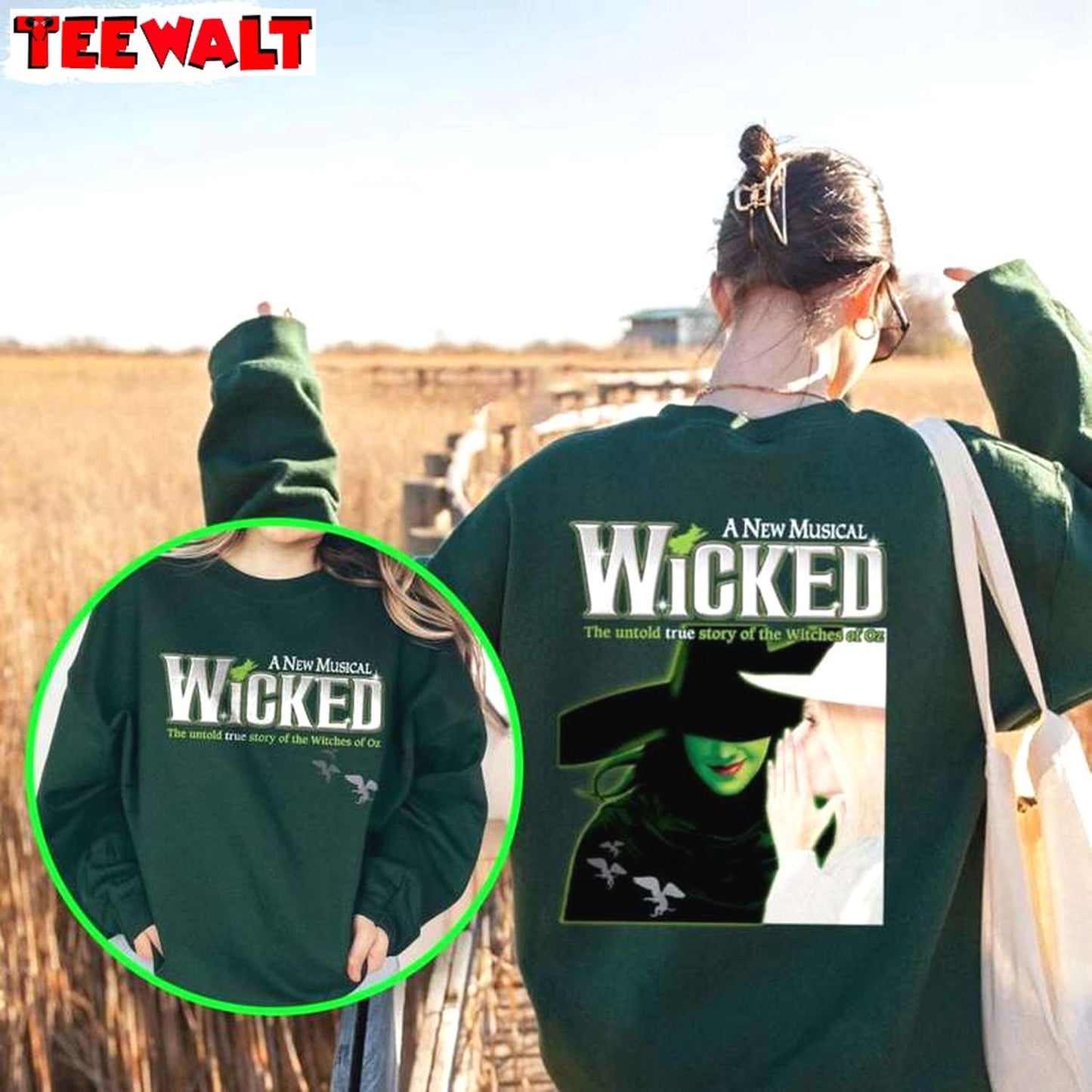 Wicked Broadway A New Musical Print Sweatshirt, Untold Story Of The Witches Shirt