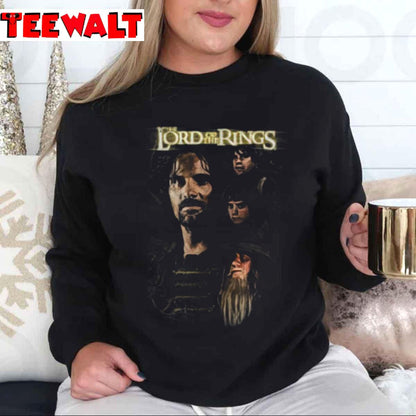 Lord Of The Rings Distressed Group Unisex T-Shirt