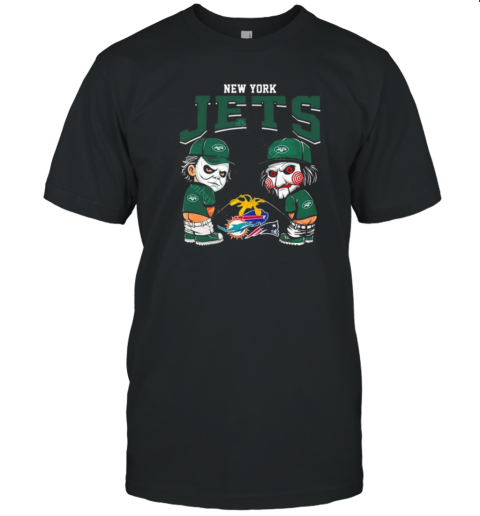 New York Jets NFL Halloween Peeing T-Shirt