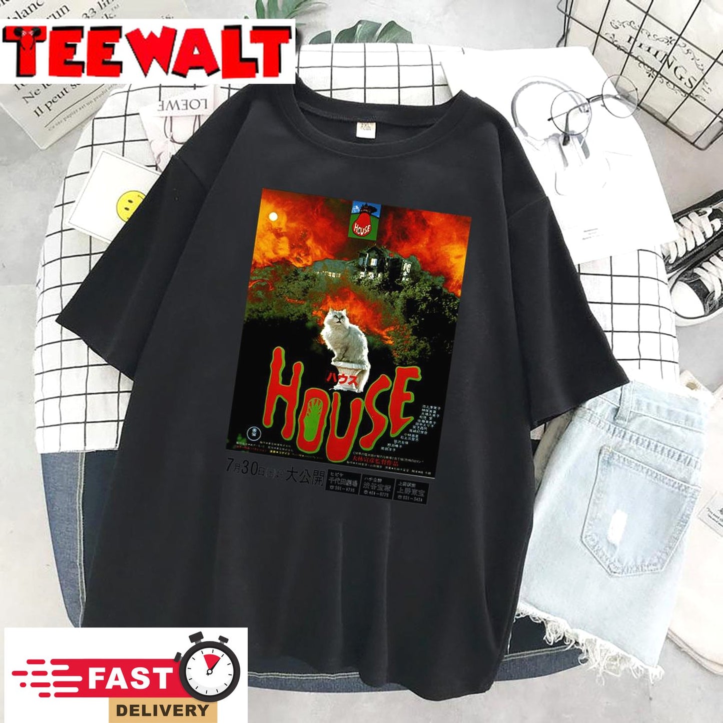 Hausu Shirt House Poster Tee japanese Horror Movie 1977 Unisex T Shirt