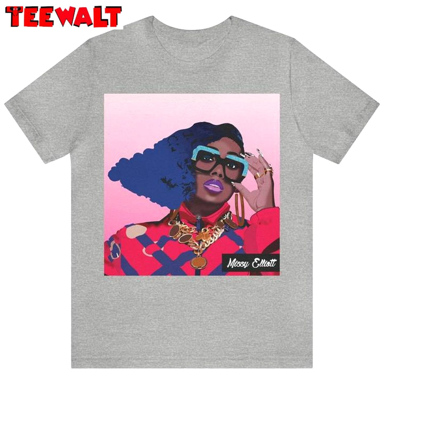 Hip Hop Concert Short Sleeve , Groovy Missy Elliott