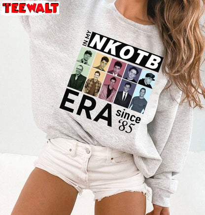 Cool Design New Kids On The Block Shirt, Trendy On The Block Era Sweatshirt Long Sleeve