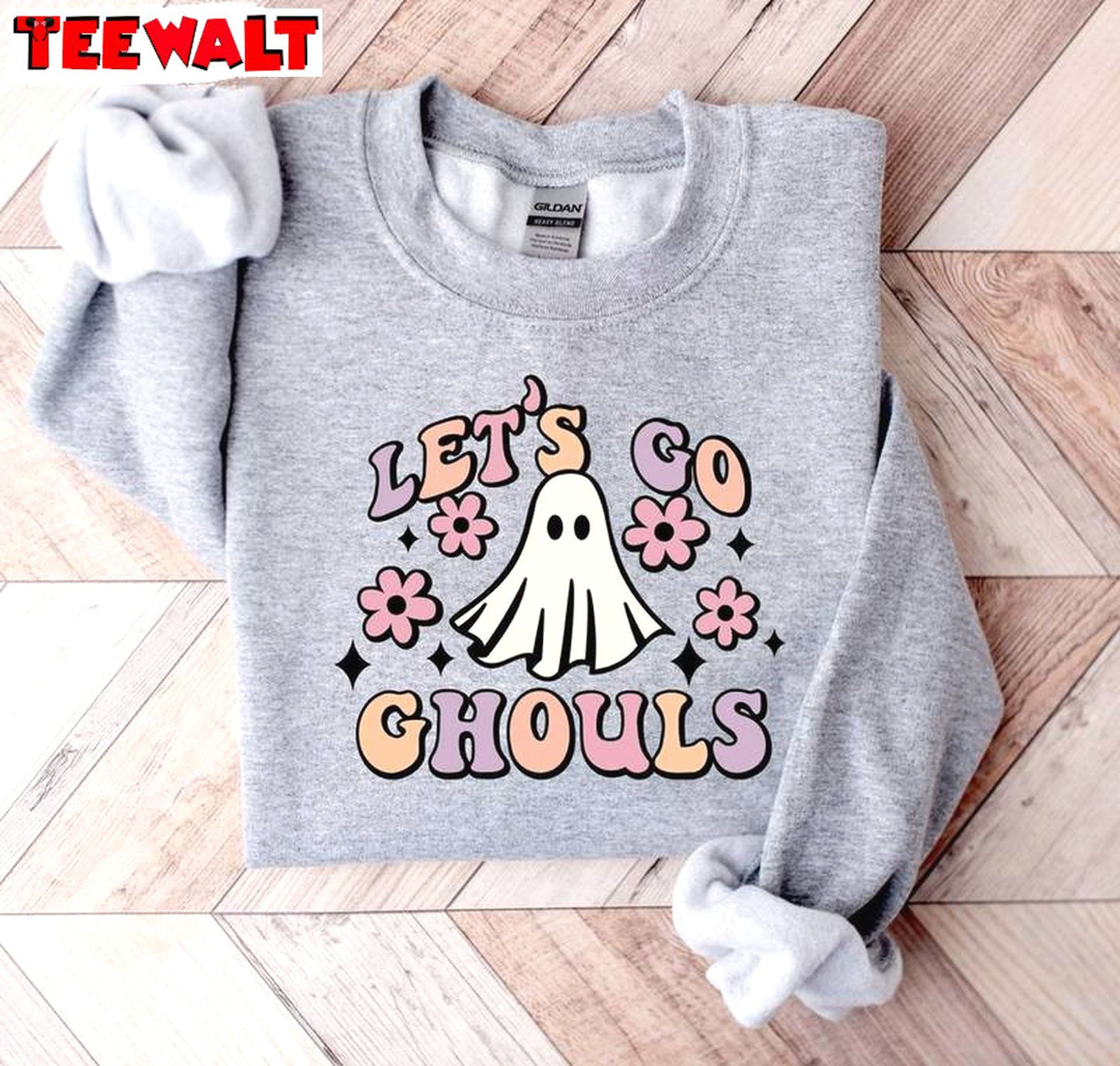 Cool Design Halloween Sweater , New Rare Lets Go Ghouls