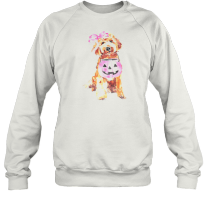 Halloween Golden Retriever Dog , Halloween Dog Ghost T-Shirt