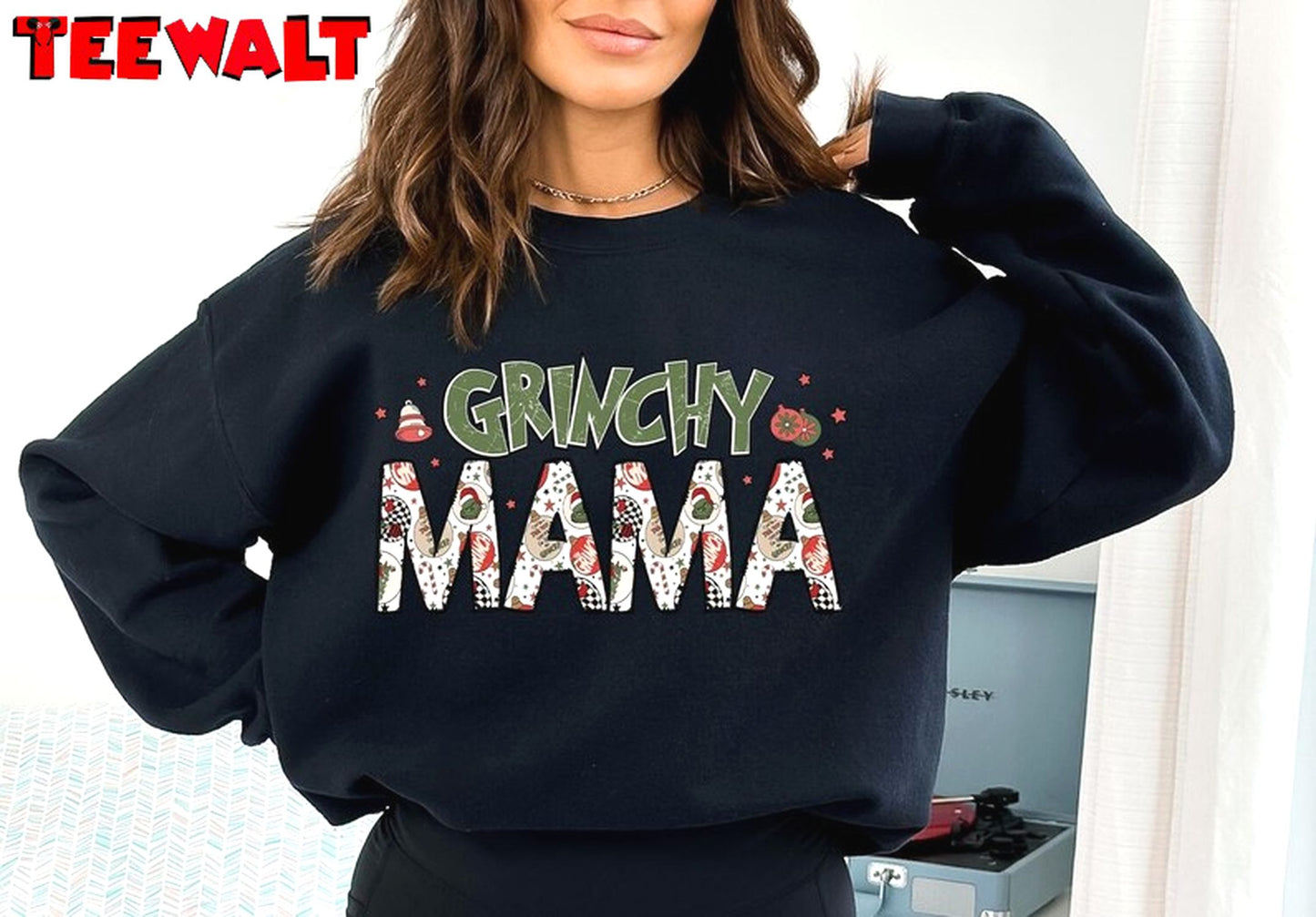 Retro Grichy Mama Mini Christmas Shirt