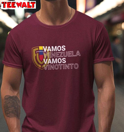 Comfort La Vinotinto Logo T Shirt , Limited Mano Tengo Fe Shirt Short Sleeve