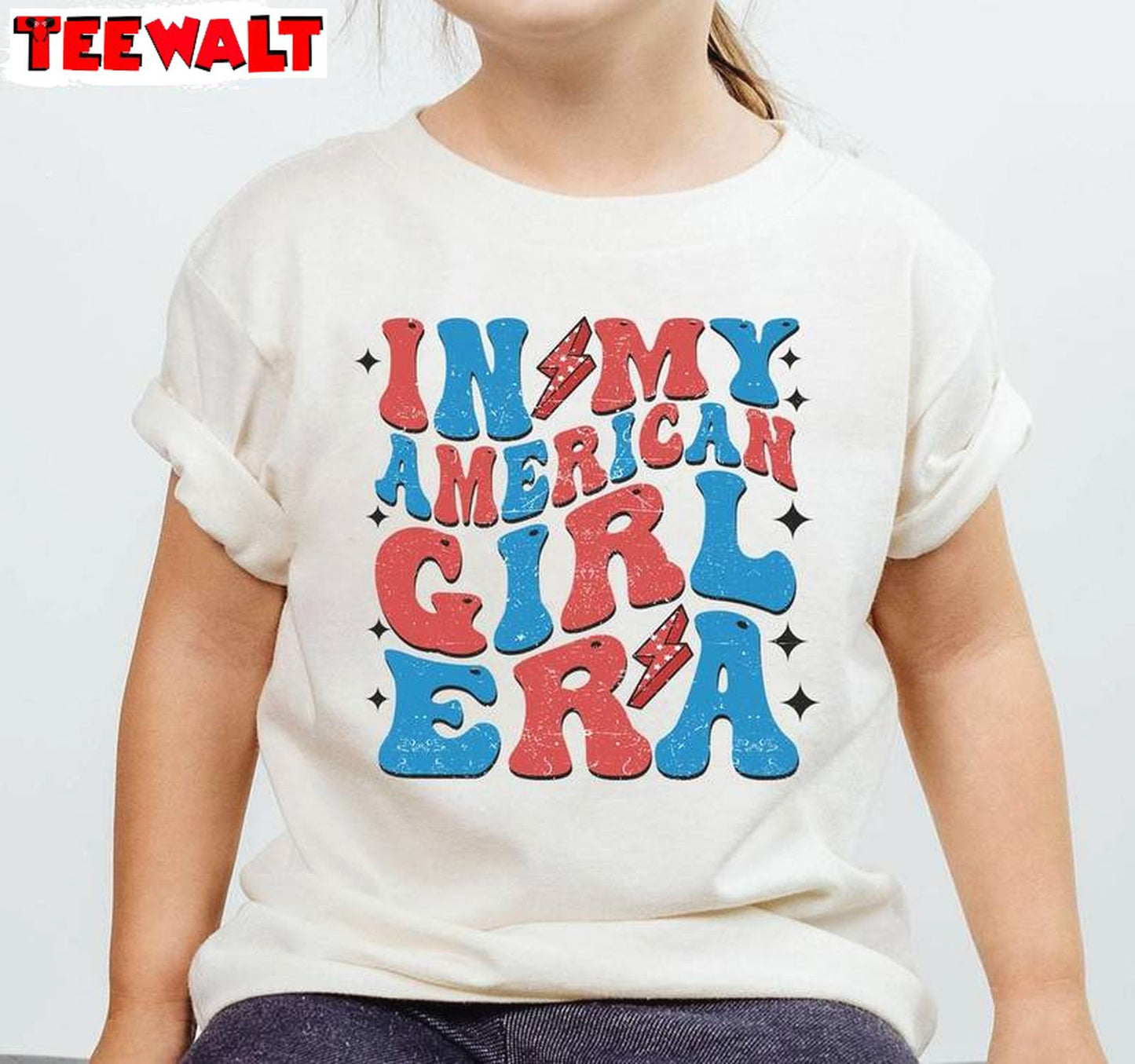 Groovy Fourth Of July Sweatshirt, Comfort In My American Girl Era Shirt Sweater