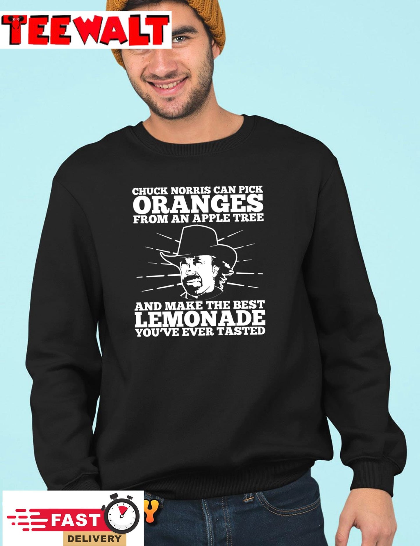 Cloud City 7 Chuck Norris Can Pick Oranges from an Apple Tree Kid's Hoodie