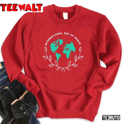 Earth International Day Of Peace Art Unisex Sweatshirt