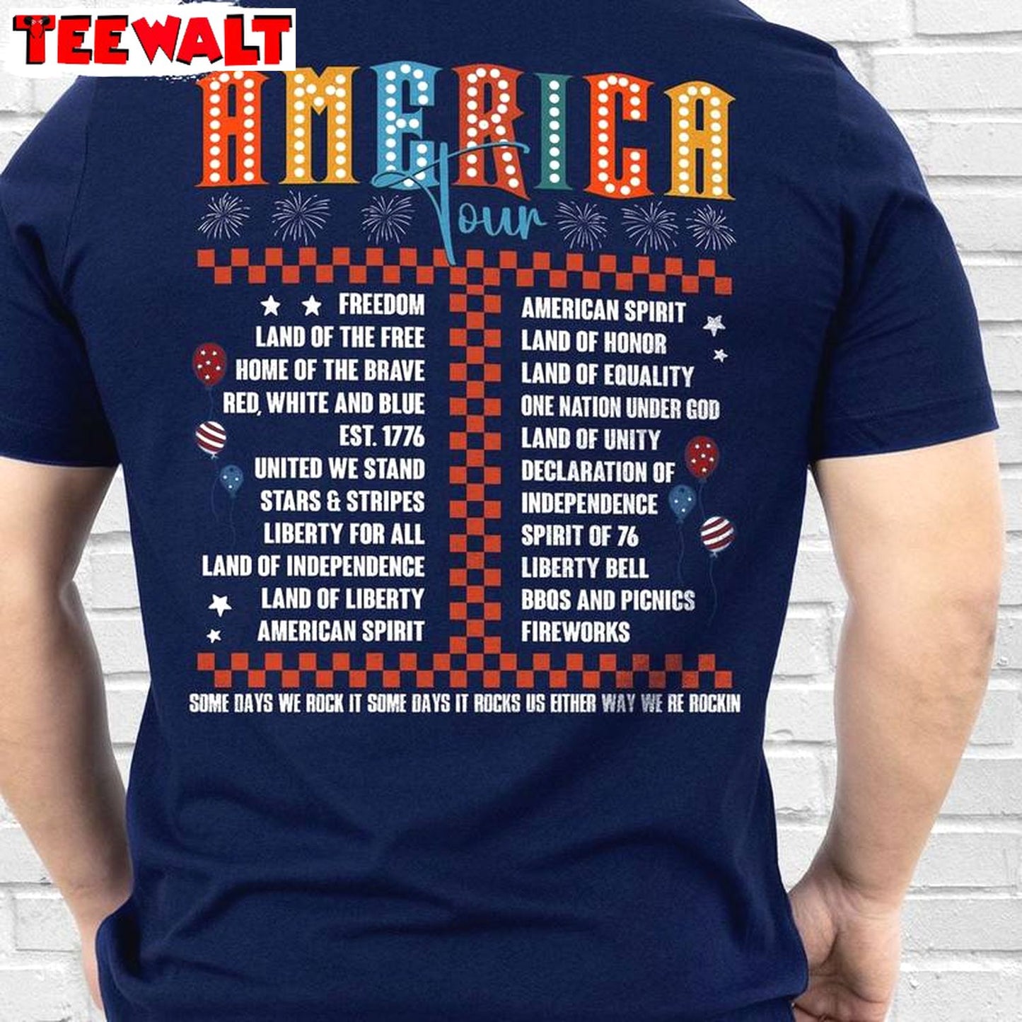 America Tour Comfort Shirt, Funny 4th Of July Day Unisex T