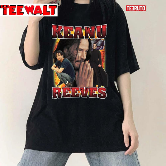 Keanu Reeves Vintage Bootleg 90s Unisex T-Shirt