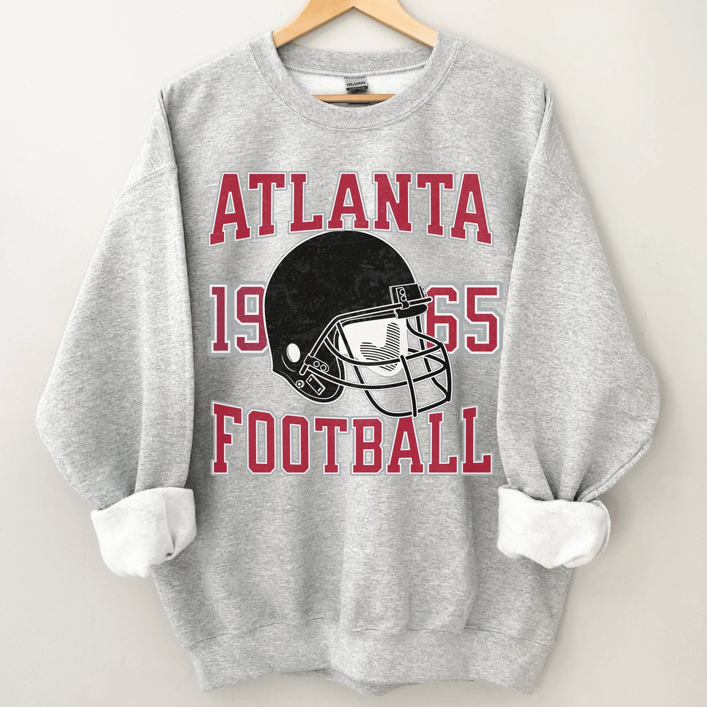 Atlanta Football Sweatshirt - Vintage Falcon Crewneck - Retro Atlanta