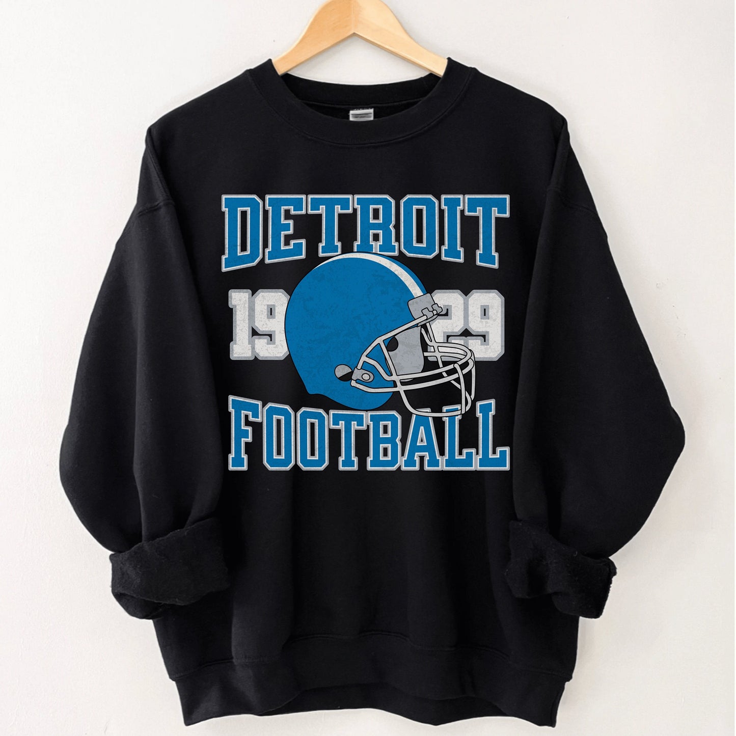 Detroit Football Sweatshirt, Vintage Lion Football Crewneck Gift