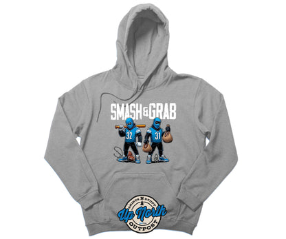 Smash And Grab Detroit Football Pullover Hoodie