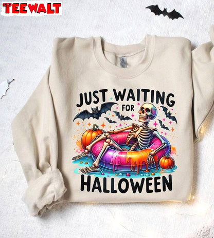 Cute Spooky Summer Halloween T Shirt , Unique Just Waiting For Halloween