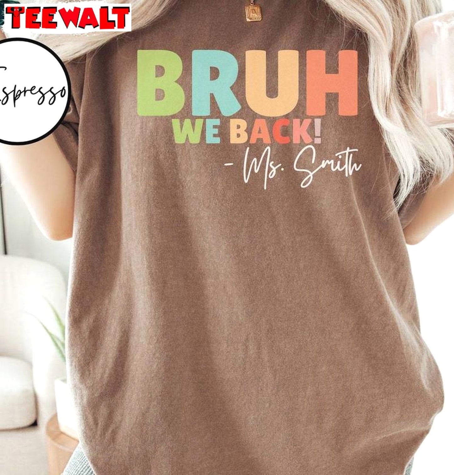 Must Have First Day Of School Unisex Hoodie, New Rare Bruh We Back Shirt Long Sleeve