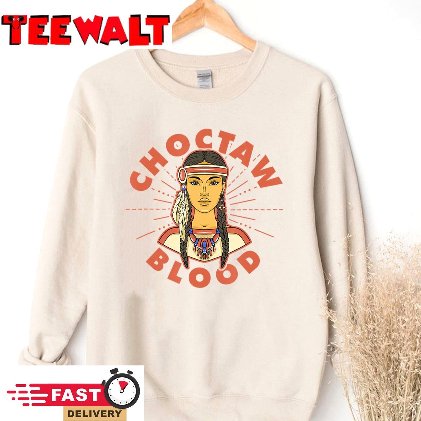 Choctaw Blood Proud Native American Woman Choctaw Tribe T-Shirt